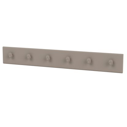Coat Rack Hakenleiste, 6 Haken, Truffle