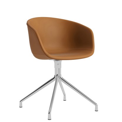 About A Chair AAC 21 Stuhl, Leder Sense - cognac, Aluminium poliert