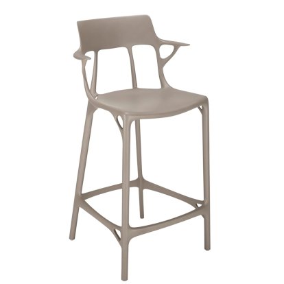 A.I. Barhocker Recycled, 65 cm, Grau