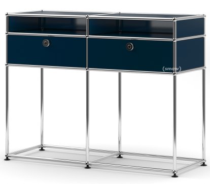 USM Haller Konsolentisch, Stahlblau RAL 5011