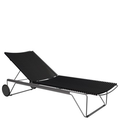 Click Sonnenliege, Black, Ohne Auflage