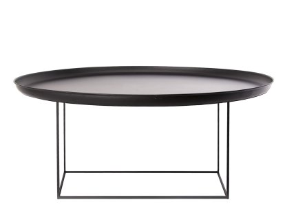 Duke, L (H 39/45 x Ø 90 cm), Erdschwarz