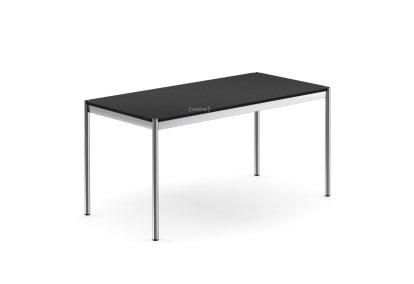 USM Haller Tisch, 150 x 75 cm, Holz, Eiche lackiert schwarz