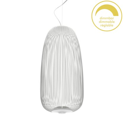 Spokes Pendelleuchte, Ø32,5 cm, Weiß, Dimmbar