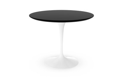 Saarinen Esstisch rund, 91 cm, weiß, Fenix schwarz