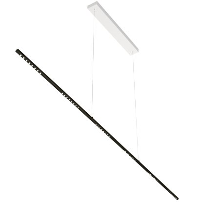 LUM Pendelleuchte, 195 cm, Schwarz