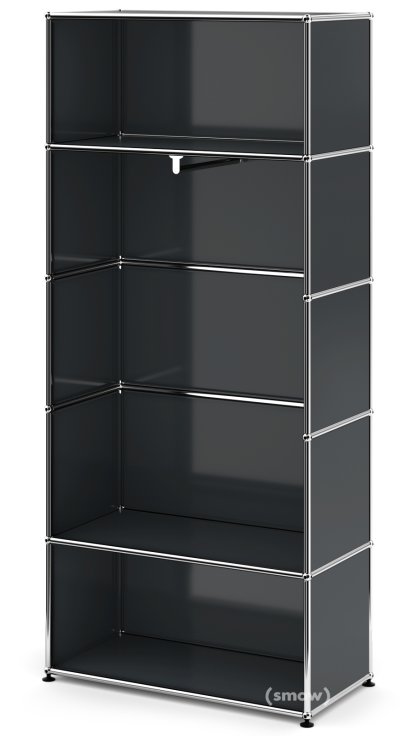 USM Haller Garderobe M mit Kleiderstange Typ 1, Anthrazitgrau RAL 7016