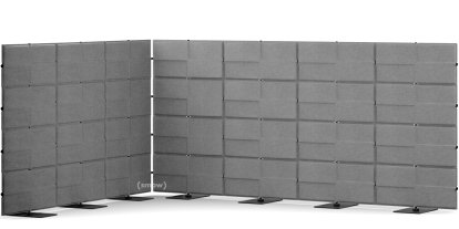 USM Privacy Panels Akustikecke, 3,00 m (4 Elemente), 1,44 m (4 Elemente), 2,25 m (3 Elemente), Anthrazitgrau
