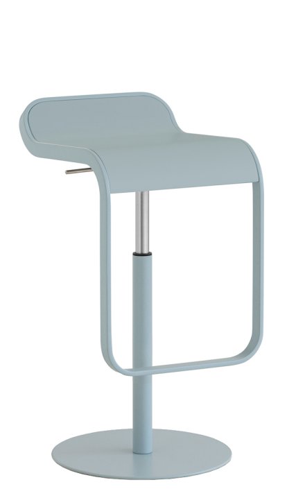 LEM Barhocker, 55-67 cm, Hellblau lackiert