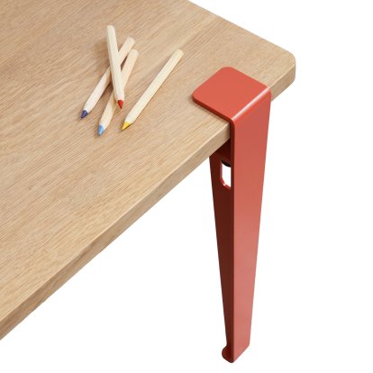 Tiptoe Kinderschreibtisch, Eiche massiv, Flamingorosa