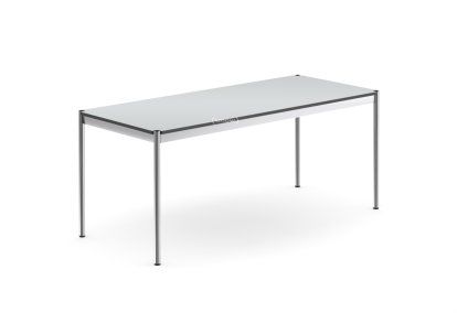 USM Haller Tisch, 175 x 75 cm, Kunstharz, Perlgrau