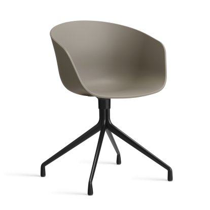 About A Chair AAC 20 Drehstuhl, Khaki 2.0, Aluminium schwarz pulverbeschichtet