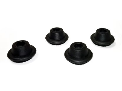 Gleiter (1 Satz) für Vitra Stühle, Für DSR/DAR/DKR, Filzgleiter für harte Böden, basic dark