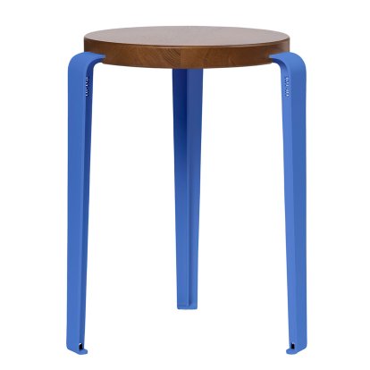 Lou Hocker, Massivholz, Eiche gebeizt, Azurblau