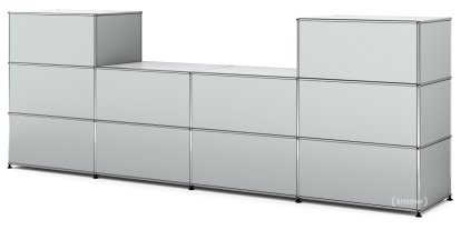 USM Haller Theke Typ 3, USM mattsilber, 50 cm