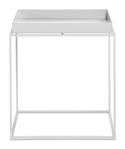 Tray Beistelltisch, H 40/44 x B 40 x T 40 cm, White