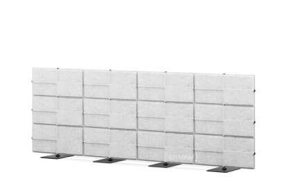 USM Privacy Panels Akustikwand, 3,00 m (4 Elemente), 1,09 m (3 Elemente), Hellgrau