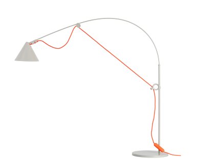 Ayno Tischleuchte, Seidengrau, Orange, 3000 K