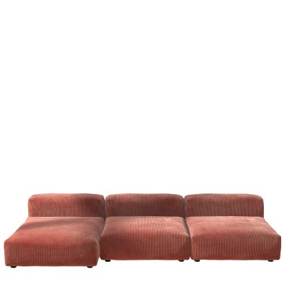 Vetsak Sofa Set 4, Cord velours - Brick, Ohne Kissen