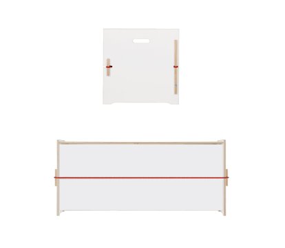 Trude Truhe, Große Trude (H 45 x B 105 x T 45 cm), FU (Sperrholz, Birke) weiß