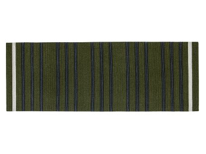 Teppich/Läufer Fleur, 80 x 240 cm, Moos/schwarz