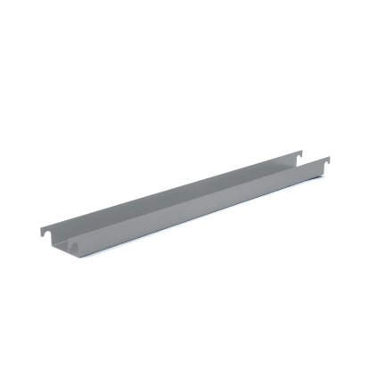 Kabelrinne für Eiermann Tischgestelle, Für Tischgestell 110 cm (Eiermann 1), Basaltgrau