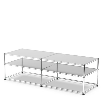 USM Haller Beistelltisch Typ 1, Metall, USM mattsilber