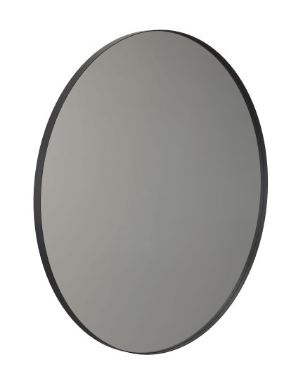 Unu Spiegel rund, ø 100 cm, Schwarz matt