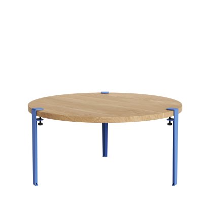 Tiptoe Couchtisch Brooklyn, Eichenfurnier, Azurblau