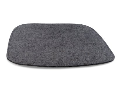 Sitzauflage für Eames Armchairs, Mit Polster, anthrazit meliert
