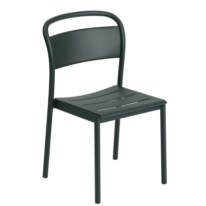 Linear Steel Stuhl, Dark green
