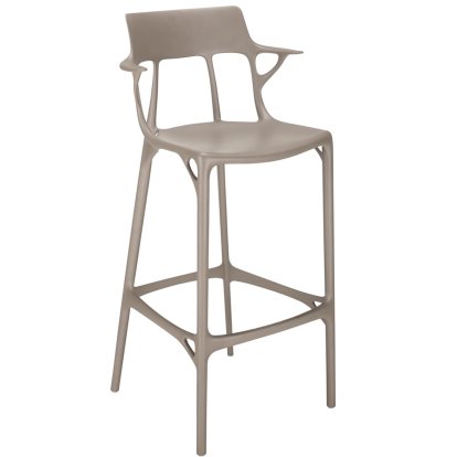 A.I. Barhocker Recycled, 75 cm, Grau