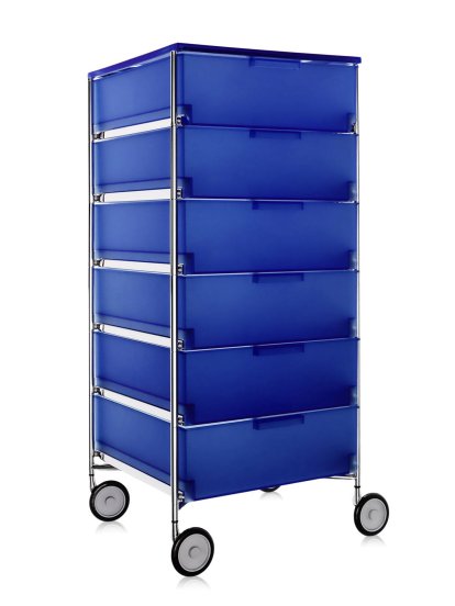Mobil Container, 6 Schub - kein Fach, Opal, Kobaltblau