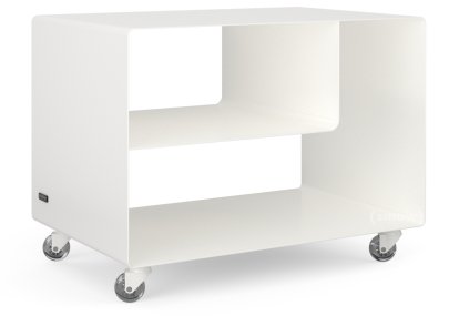 Rollwagen R 106, Einfarbig, Reinweiß (RAL 9010), Transparentrollen