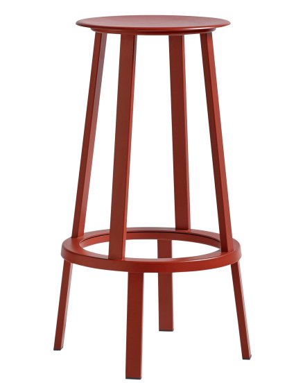 Revolver Barhocker, Barvariante: Sitzhöhe 76 cm, Rot