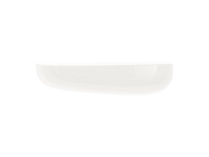 Corniches Wandregal, Mittel (H 8,8 x B 35,2 x T 14,8 cm), Weiß