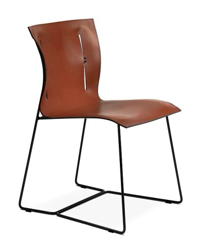 Cuoio Stuhl, Leder Saddle sherry, Ohne Armlehnen