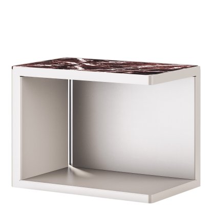 Ambito Couchtisch, Silber, Mamor Rosso Levanto