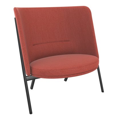 D70 Sessel, Stoff Arco - guave, Schwarz