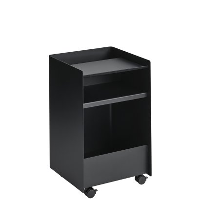 Folded Rollcontainer, H 61,5 cm, Black, Offen