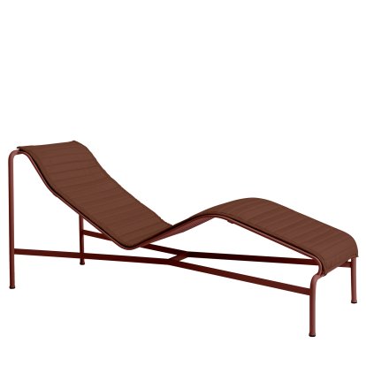 Palissade Liegestuhl, Iron red, Mit Auflage, Ohne Nackenkissen