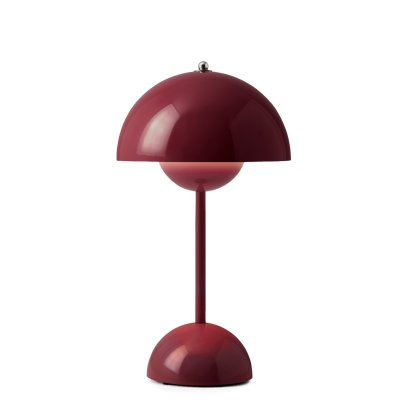 Flowerpot VP9 Akkuleuchte, Dark plum