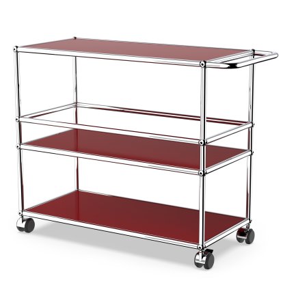 USM Haller Servierwagen Typ 3, USM rubinrot
