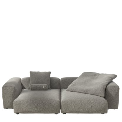 Vetsak Sofa Set 2, XL, Pebble - Platinum, Mit Kissen