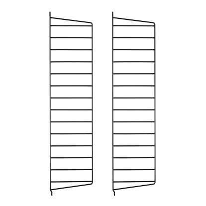String System Wandleiter, 2er Set, 75 x 20 cm, Schwarz