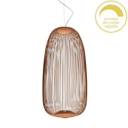 Spokes Pendelleuchte, Ø32,5 cm, Kupfer, Dimmbar