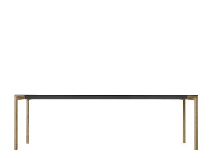 Boiacca Wood Esstisch, 140 x 140 cm, Eiche walnussfarbig gebeizt, Laminat weiß 