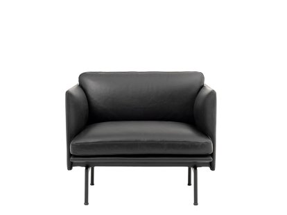 Outline Studio Sessel, Leder schwarz