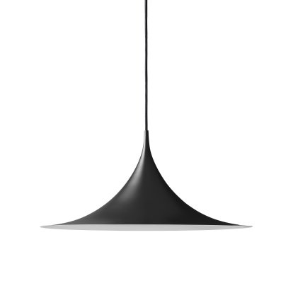 Semi Pendelleuchte, Ø 60 cm, Schwarz, matt