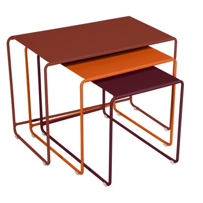 Oulala Satztischset, Ockerrot / Kandierte Orange / Schwarzkirsche